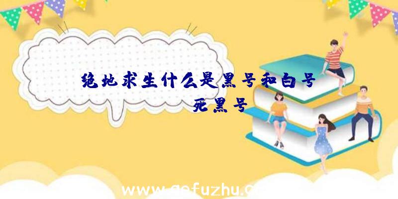 「绝地求生什么是黑号和白号」|pubg死黑号